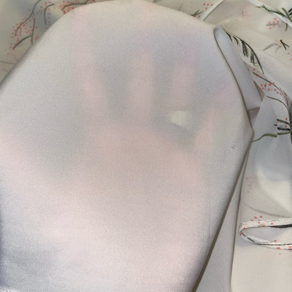 Sheer Floral Ruffle Blouse - Picture 7 of 11